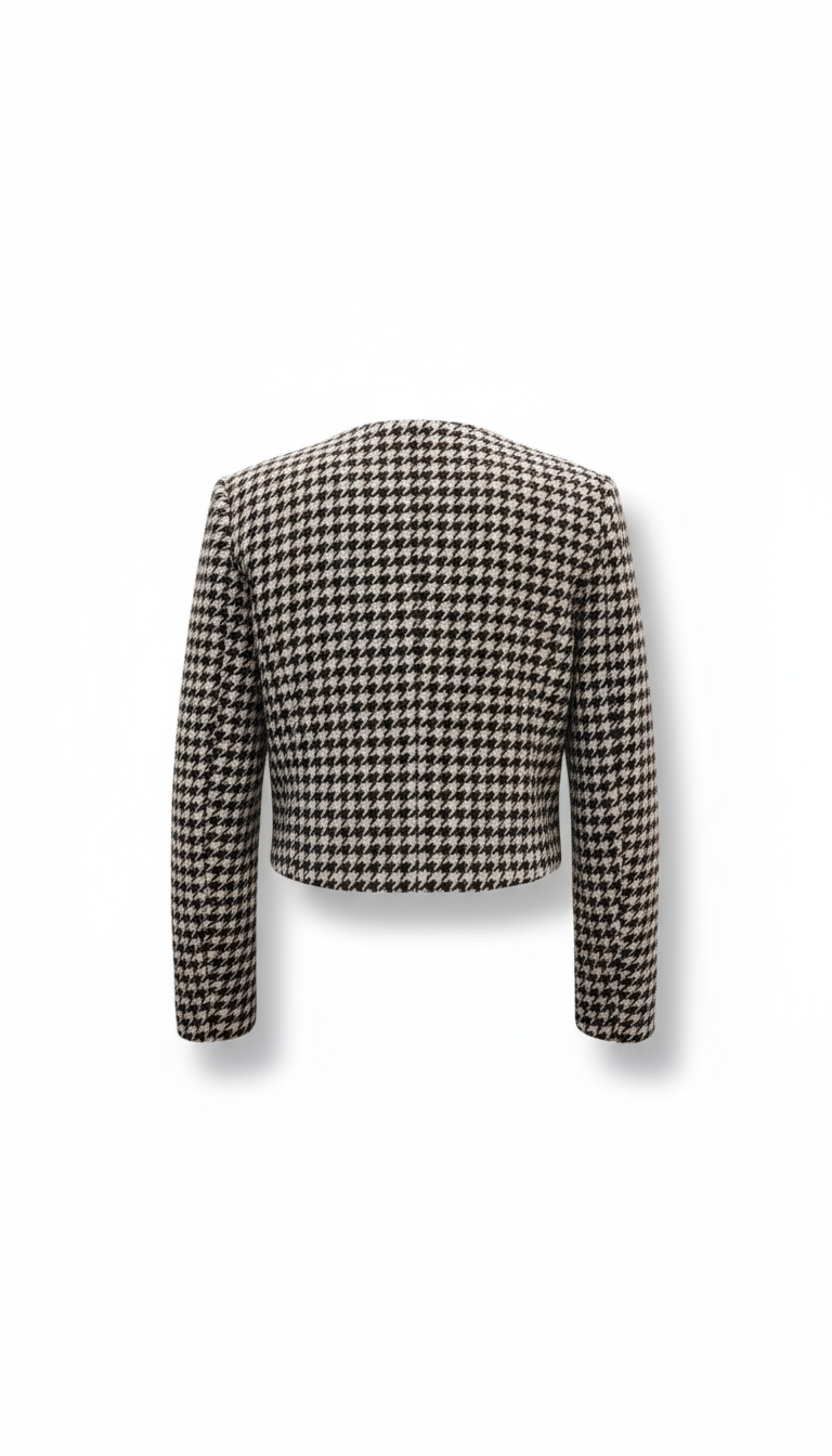 Women's Khaki Tweed Jacket