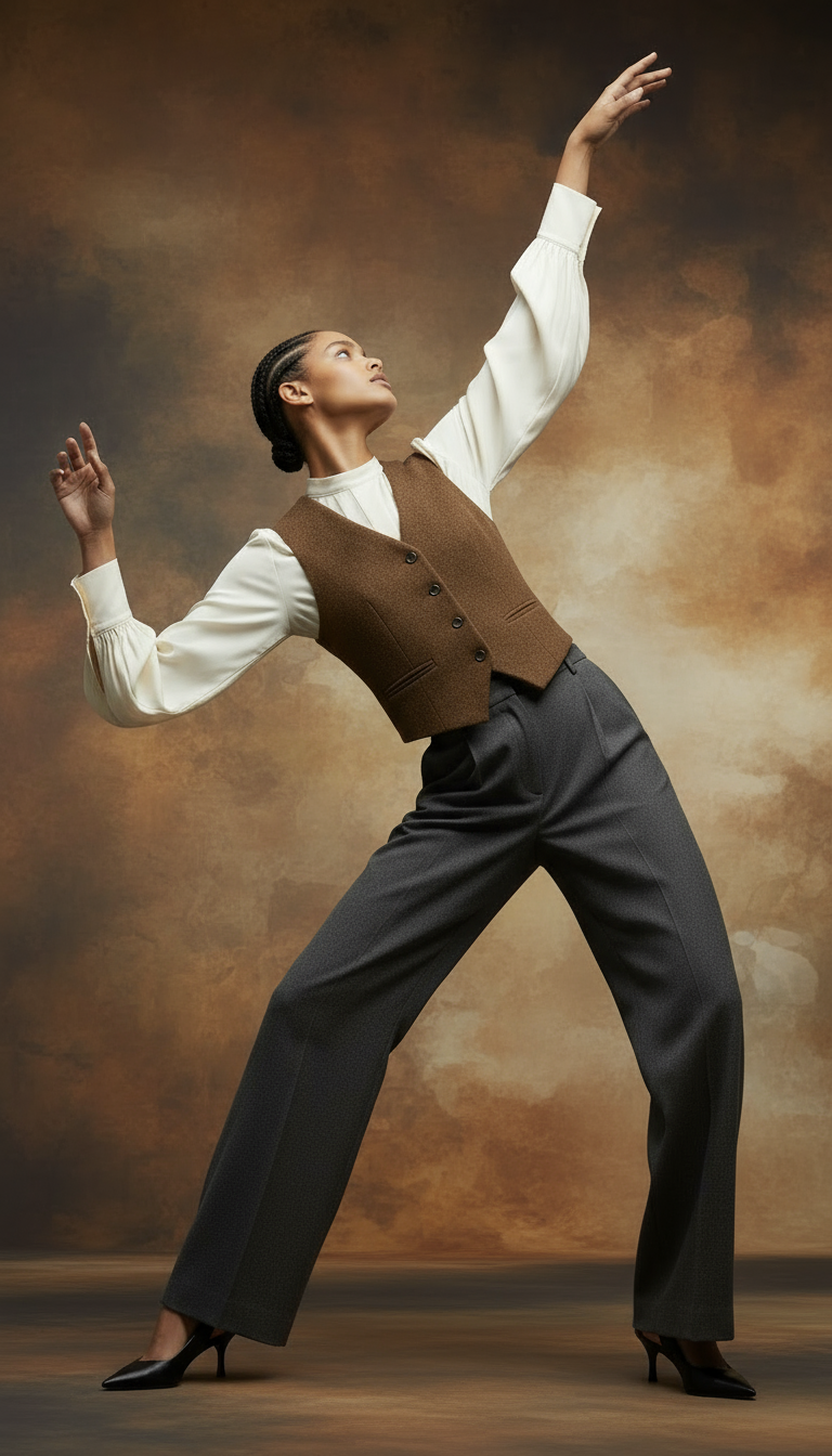 British Old Money Style Woolen Vest Female Spring